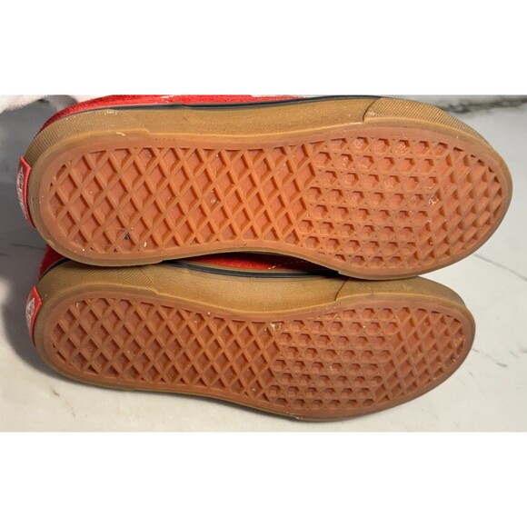 Vans Seldan Lace Up Gum Sidewall Skate Sneaker Youth 5.5 Dark Red - Picture 9 of 10